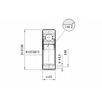 Photo Joint Kit, drive shaft STATIM CW040