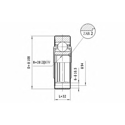 Photo Joint Kit, drive shaft STATIM CW043