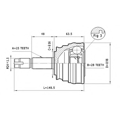 Foto Kit giunti, Semiasse STATIM C164