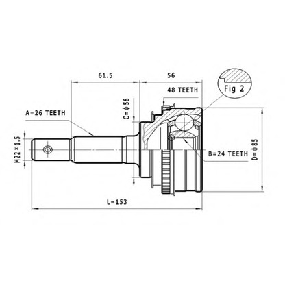 Photo Joint Kit, drive shaft STATIM C567