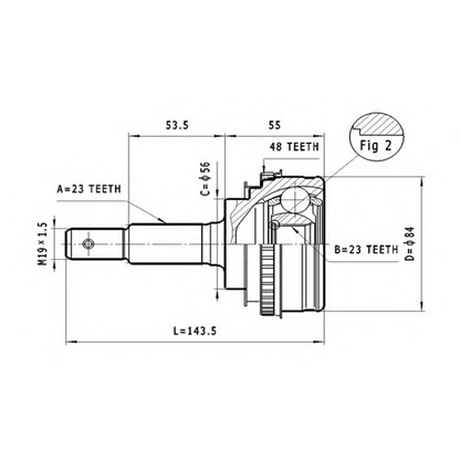 Photo Joint Kit, drive shaft STATIM C568