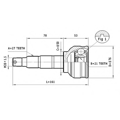 Foto Juego de articulación, árbol de transmisión STATIM C605