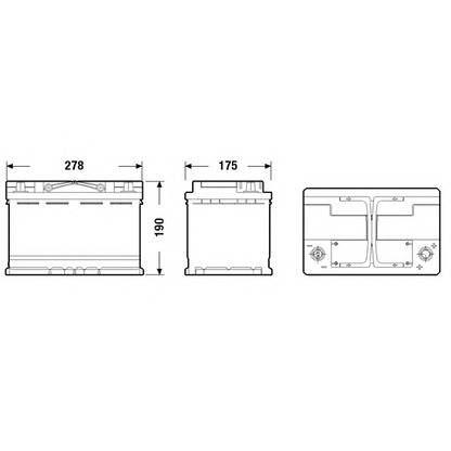 Foto Starterbatterie; Starterbatterie DETA DK700