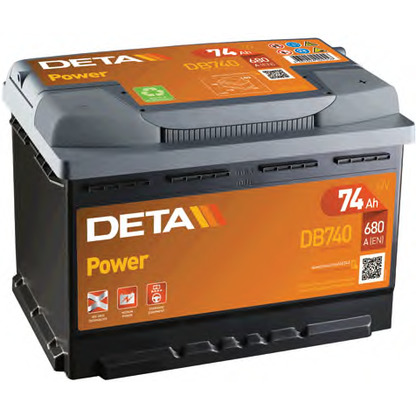 Photo Starter Battery; Starter Battery DETA DB740