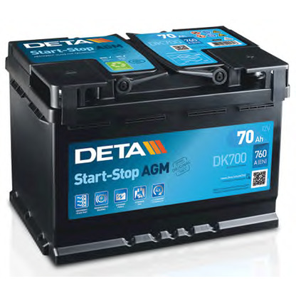 Photo Starter Battery; Starter Battery DETA DK700