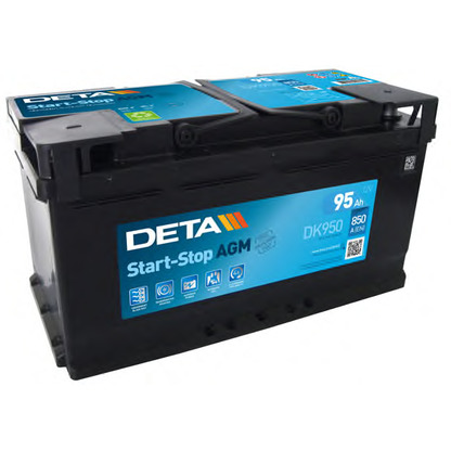 Photo Batterie de démarrage; Batterie de démarrage DETA DK950