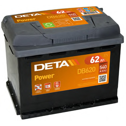 Photo Batterie de démarrage; Batterie de démarrage DETA DB620