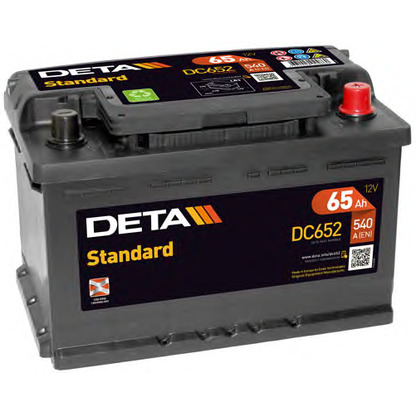 Photo Batterie de démarrage; Batterie de démarrage DETA DC652