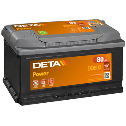 Photo Batterie de démarrage; Batterie de démarrage DETA DB802