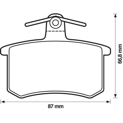 Photo Brake Pad Set, disc brake STOP 571350S