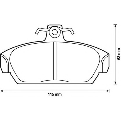 Photo Brake Pad Set, disc brake STOP 571436S