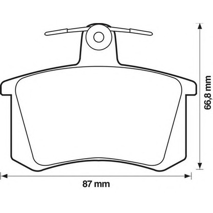 Photo Brake Pad Set, disc brake STOP 571462S