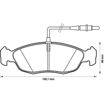 Photo Brake Pad Set, disc brake STOP 571509S