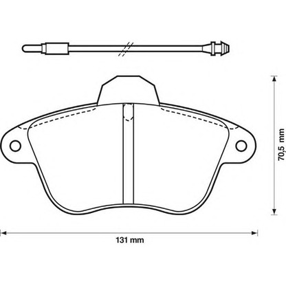 Photo Brake Pad Set, disc brake STOP 571741S