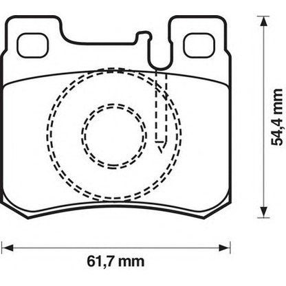 Photo Brake Pad Set, disc brake STOP 571753S