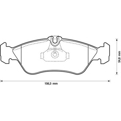 Photo Brake Pad Set, disc brake STOP 571910S