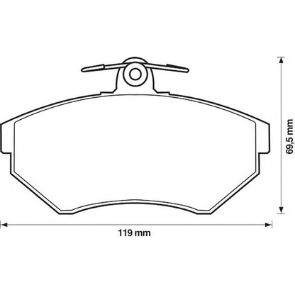 Photo Brake Pad Set, disc brake STOP 571955S