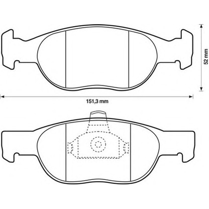 Photo Brake Pad Set, disc brake STOP 571972S