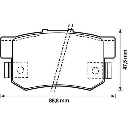 Photo Brake Pad Set, disc brake STOP 572138S