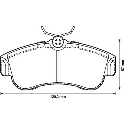 Photo Brake Pad Set, disc brake STOP 572310S