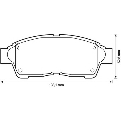 Photo Brake Pad Set, disc brake STOP 572333S