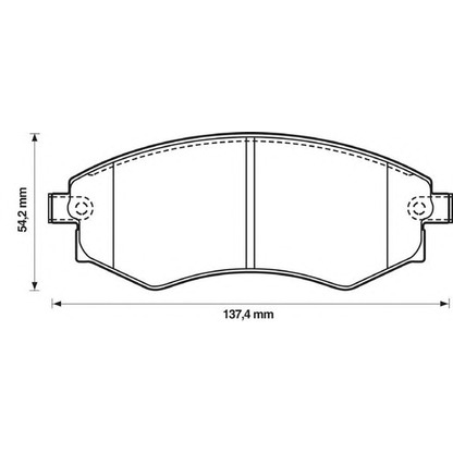 Photo Brake Pad Set, disc brake STOP 572347S