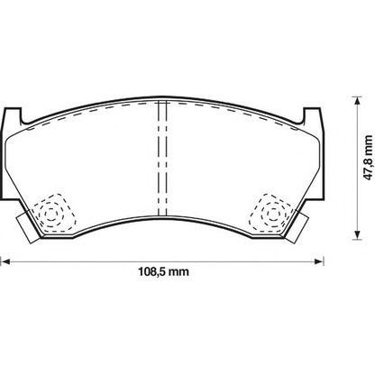 Photo Brake Pad Set, disc brake STOP 572396S