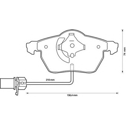 Photo Brake Pad Set, disc brake STOP 573037S