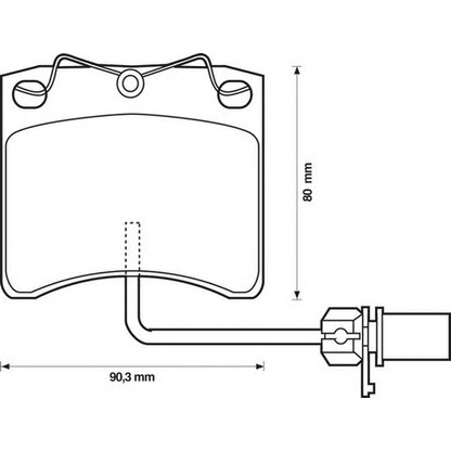 Photo Brake Pad Set, disc brake STOP 573046S