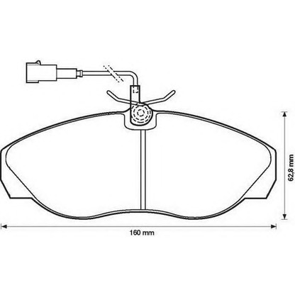 Photo Brake Pad Set, disc brake STOP 573061S