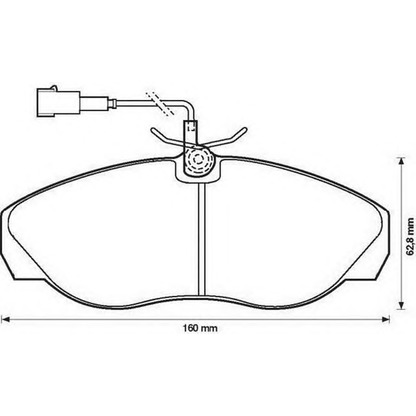 Photo Brake Pad Set, disc brake STOP 573061S