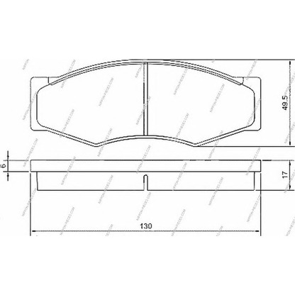 Photo Kit de plaquettes de frein, frein à disque NPS N360N11