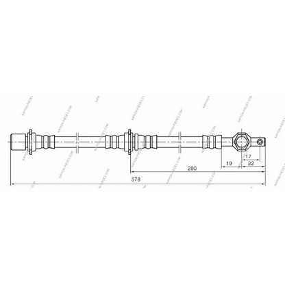 Foto Tubo flexible de frenos NPS T370A75