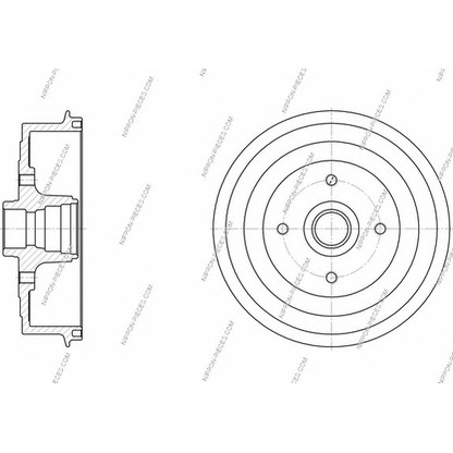 Фото Тормозной барабан NPS D340O02