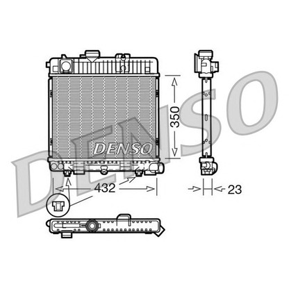 Photo Radiator, engine cooling NPS DRM05025