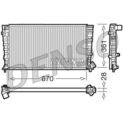 Photo Radiator, engine cooling NPS DRM07030