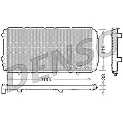 Photo Radiator, engine cooling NPS DRM09075