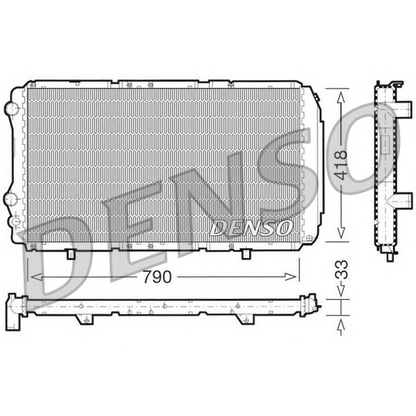 Foto Radiador, refrigeración del motor NPS DRM09076