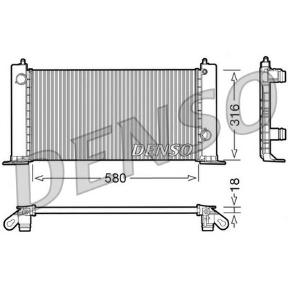 Foto Radiador, refrigeración del motor NPS DRM09120