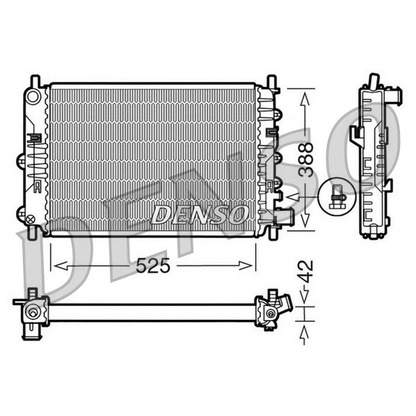 Photo Radiator, engine cooling NPS DRM10026