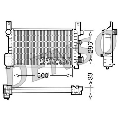 Photo Radiator, engine cooling NPS DRM10037