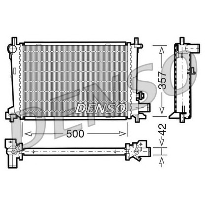 Photo Radiator, engine cooling NPS DRM10040