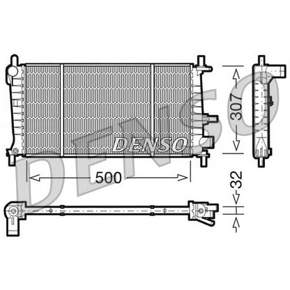 Photo Radiator, engine cooling NPS DRM10041