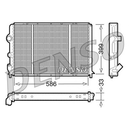 Foto Radiador, refrigeración del motor NPS DRM23050