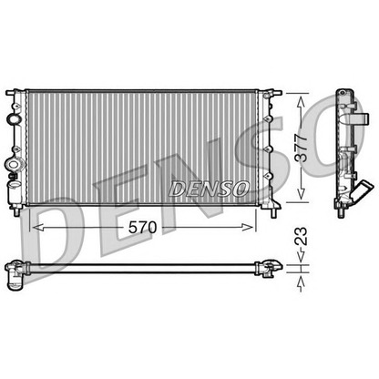 Photo Radiator, engine cooling NPS DRM23054