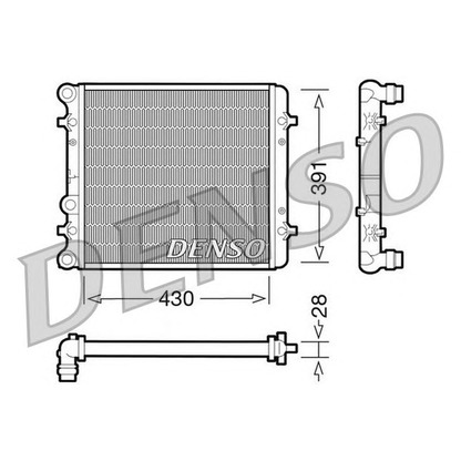 Photo Radiator, engine cooling NPS DRM32002