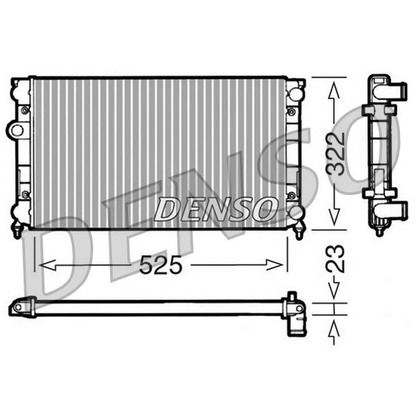 Foto Radiador, refrigeración del motor NPS DRM32006