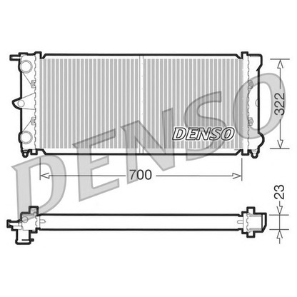 Photo Radiator, engine cooling NPS DRM32021