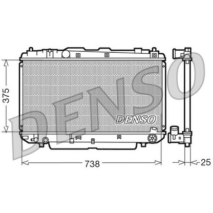 Photo Radiator, engine cooling NPS DRM50021