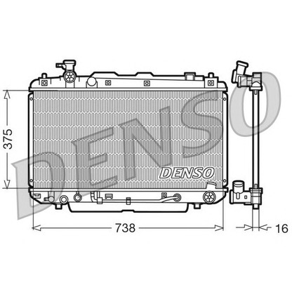 Foto Radiatore, Raffreddamento motore NPS DRM50022